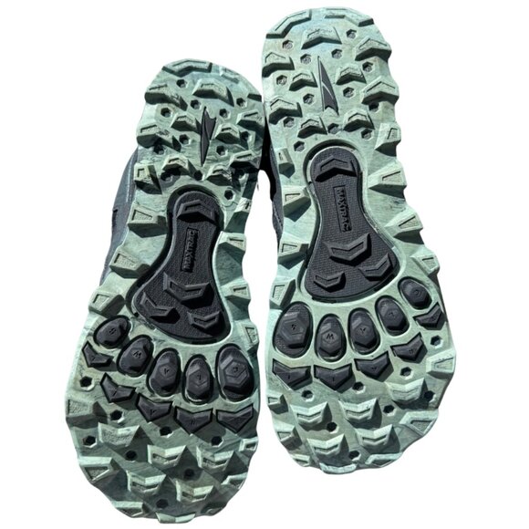 Altra Lone Peak 4.5 Women's Gray Teal Trail Hike Running Shoes Size 10 - Picture 6 of 15
